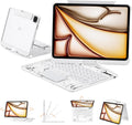 Transparent Case with Keyboard for iPad Air 11 in - 7-Color Backlit