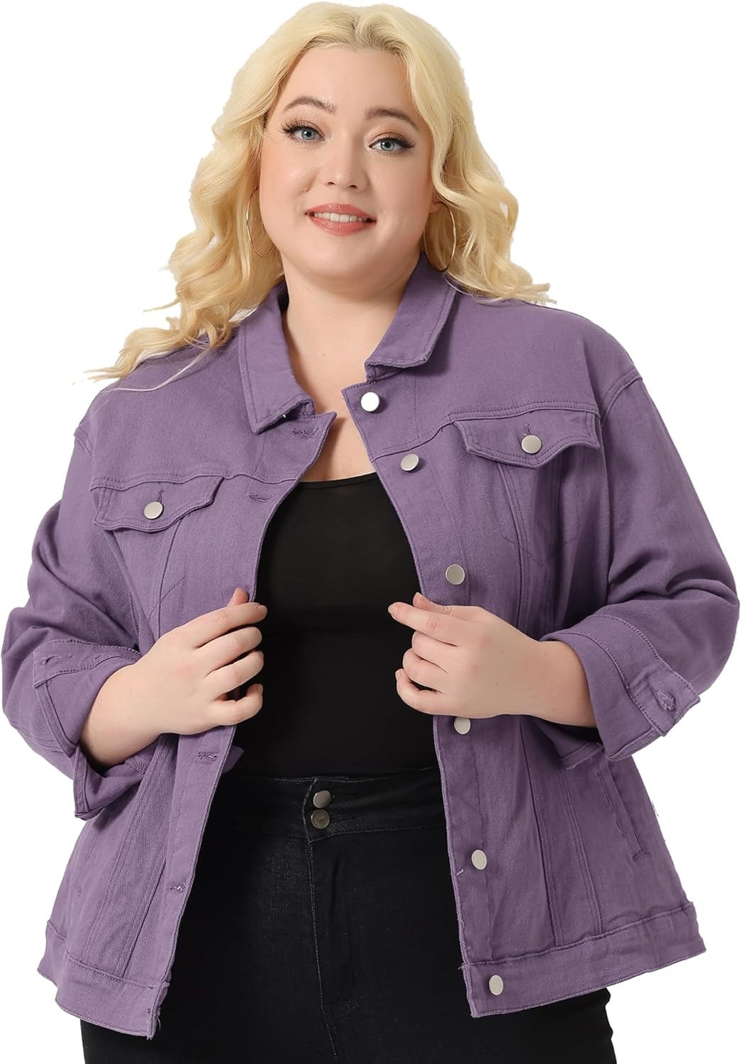 Plus Size Jean Jacket for Women - Stylish and Versatile Denim Wear