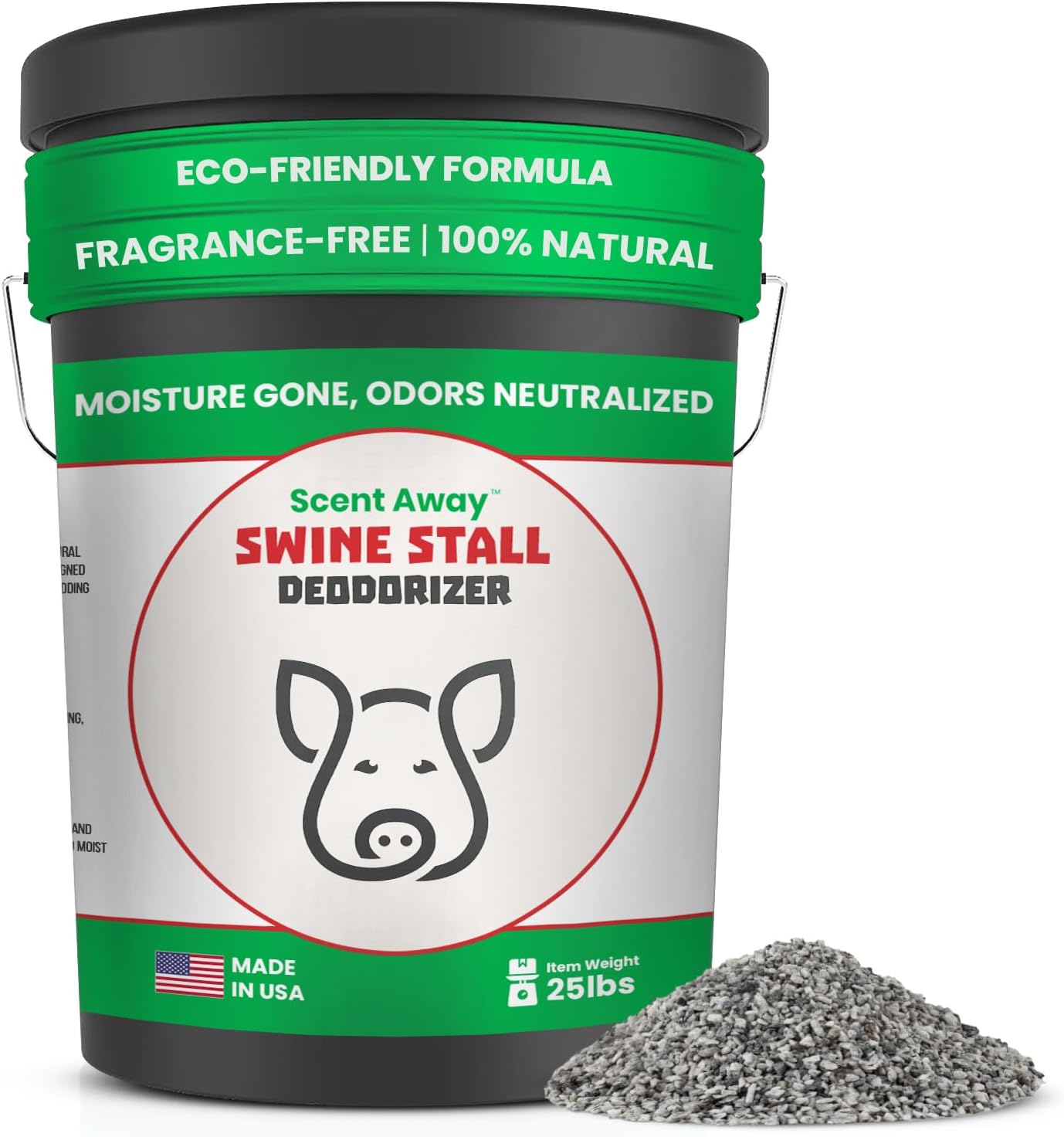 Natural Swine Stall Deodorizer for Odor Control and Freshness