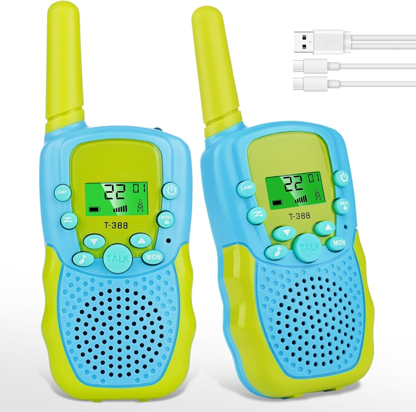 Rechargeable Kids Walkie Talkies - Fun Gifts for Ages 4-10
