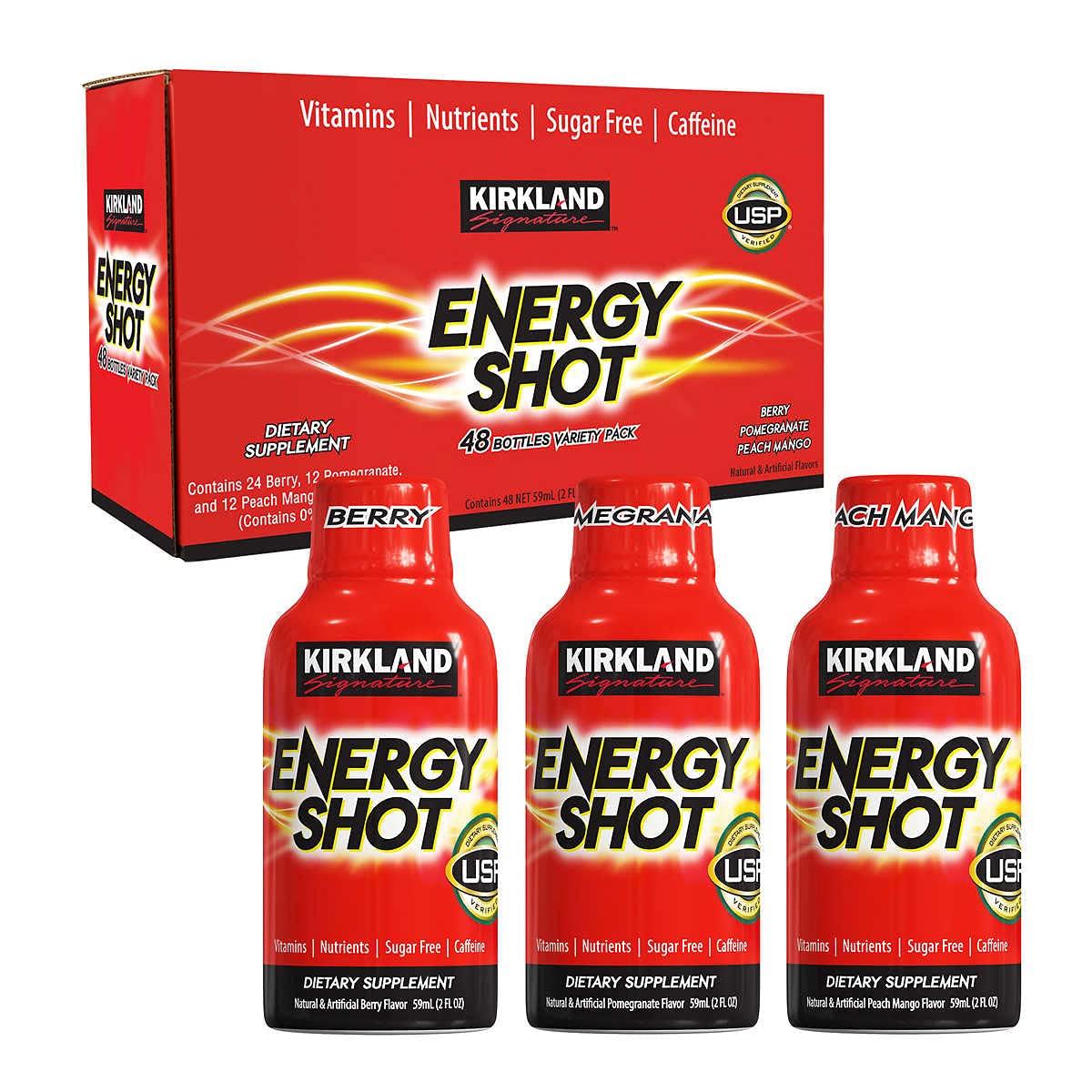 Kirkland Signature Energy Shot Variety Pack for Boosted Energy