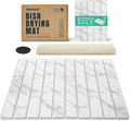 Stone Dish Drying Mat Collapsible Diatomaceous Earth Absorbent Mat