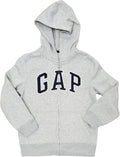 Boy's Fleece Arch Logo Zip Up Hoodie - Cozy Everyday Layer