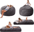 MAXYOYO Giant Bean Bag Chair Bed for Adults - Convertible Sofa Bed