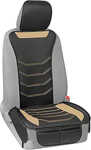 Motor Trend LuxeFit Beige Seat Cover for Cars and Trucks