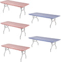Kwik-Covers 6 ft Rectangle Plastic Table Covers 30 in x 72 in - 5 Pack