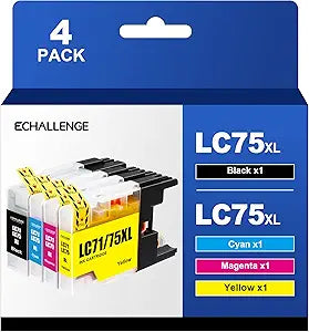 High Yield Compatible Ink Cartridge Replacement for Brother Printers