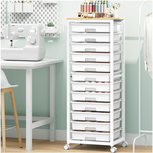 Rolling Cart with Drawers for Craft and Classroom Storage