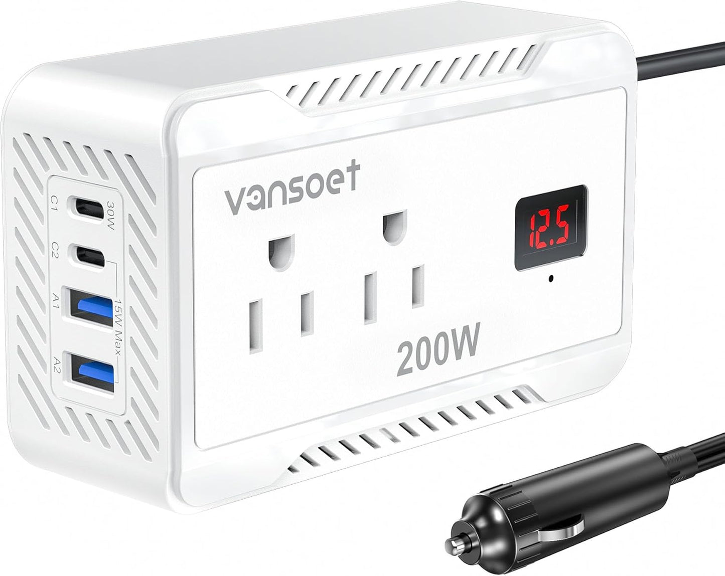 200W Car Power Inverter for Fast Charging on Road Trips