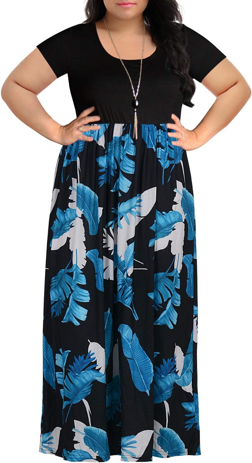 Plus Size Maxi Dresses for Curvy Women with Pockets