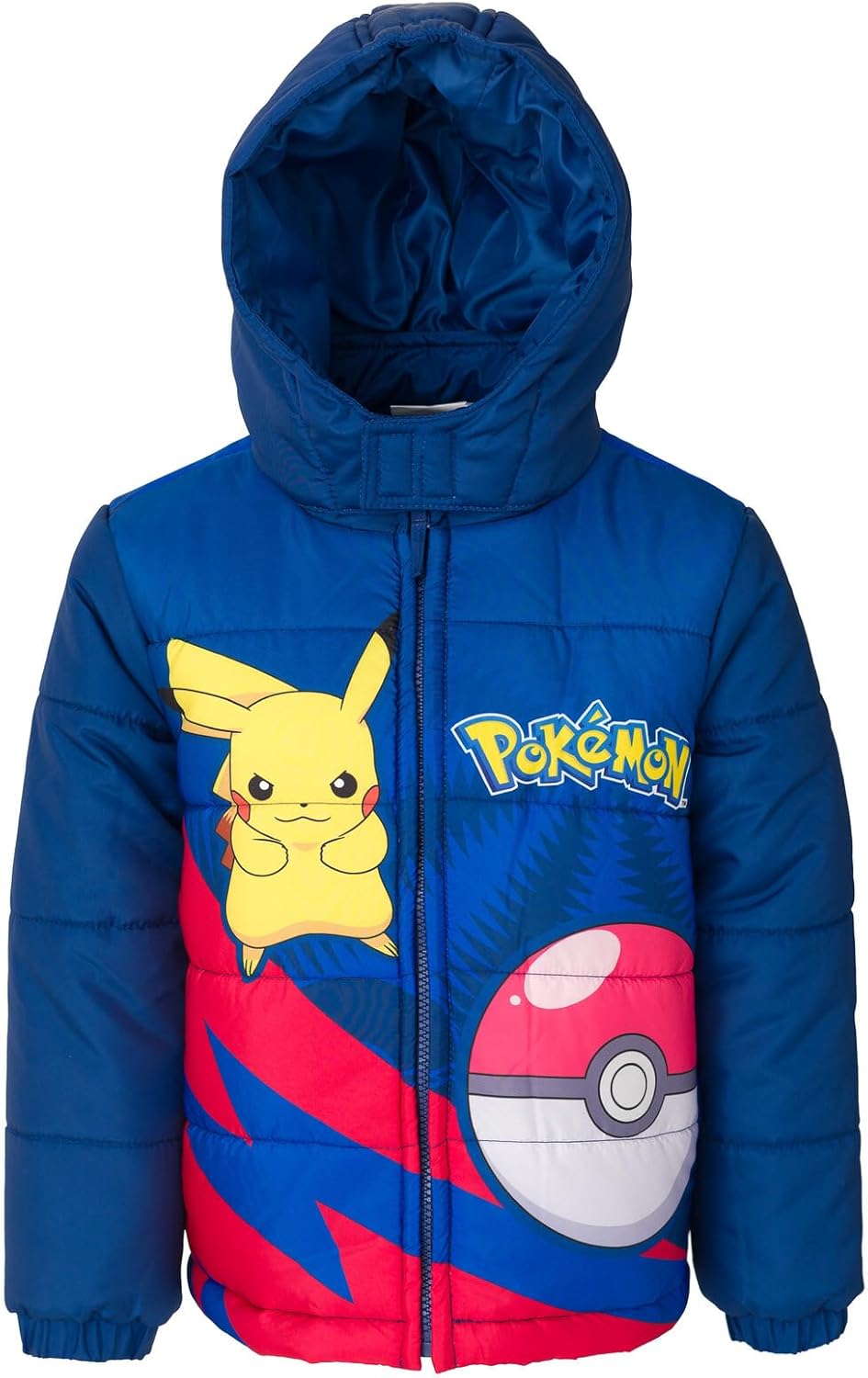 Pokemon Pikachu Zip Up Winter Coat for Kids - Warm & Fun