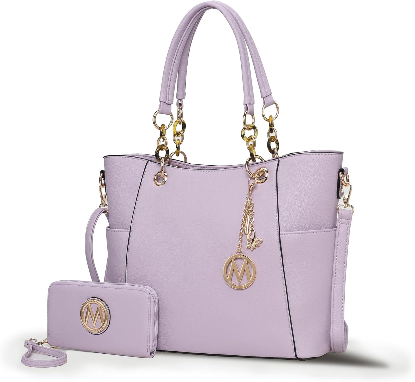 MKF Collection Tote Bag for Women - Chic 2-PC Handbag Set