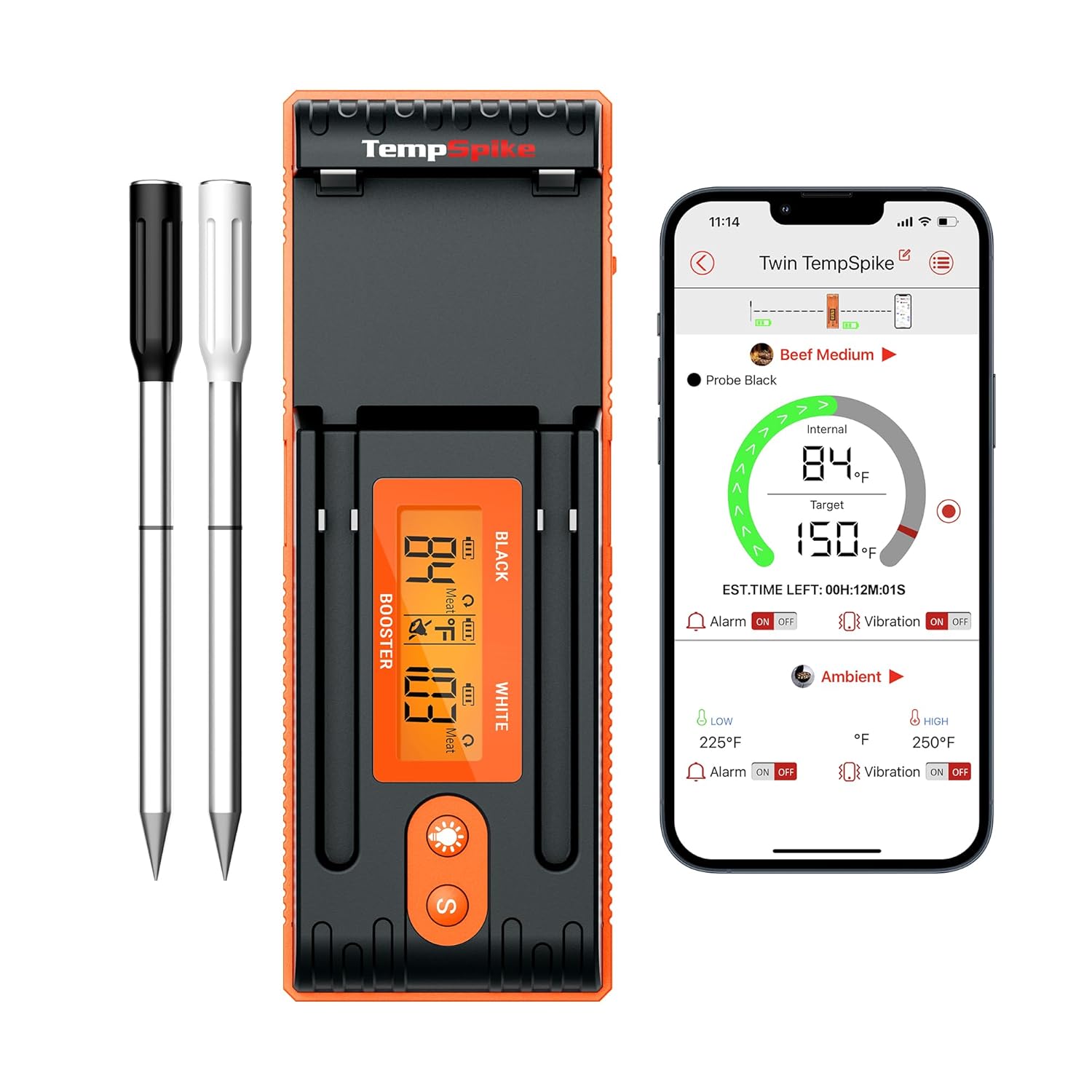 ThermoPro TempSpike: Wireless Meat Thermometer, Dual Probes for Precision Cooking