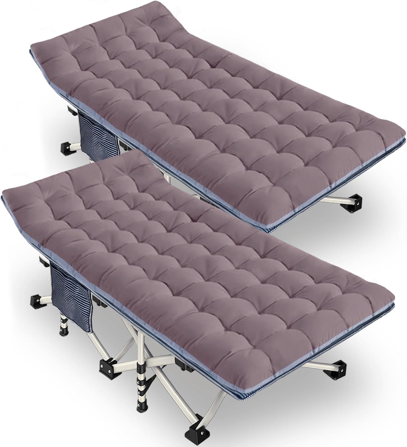 XXL Camping Cot 79in L x 32in W x 18in H with Mattress