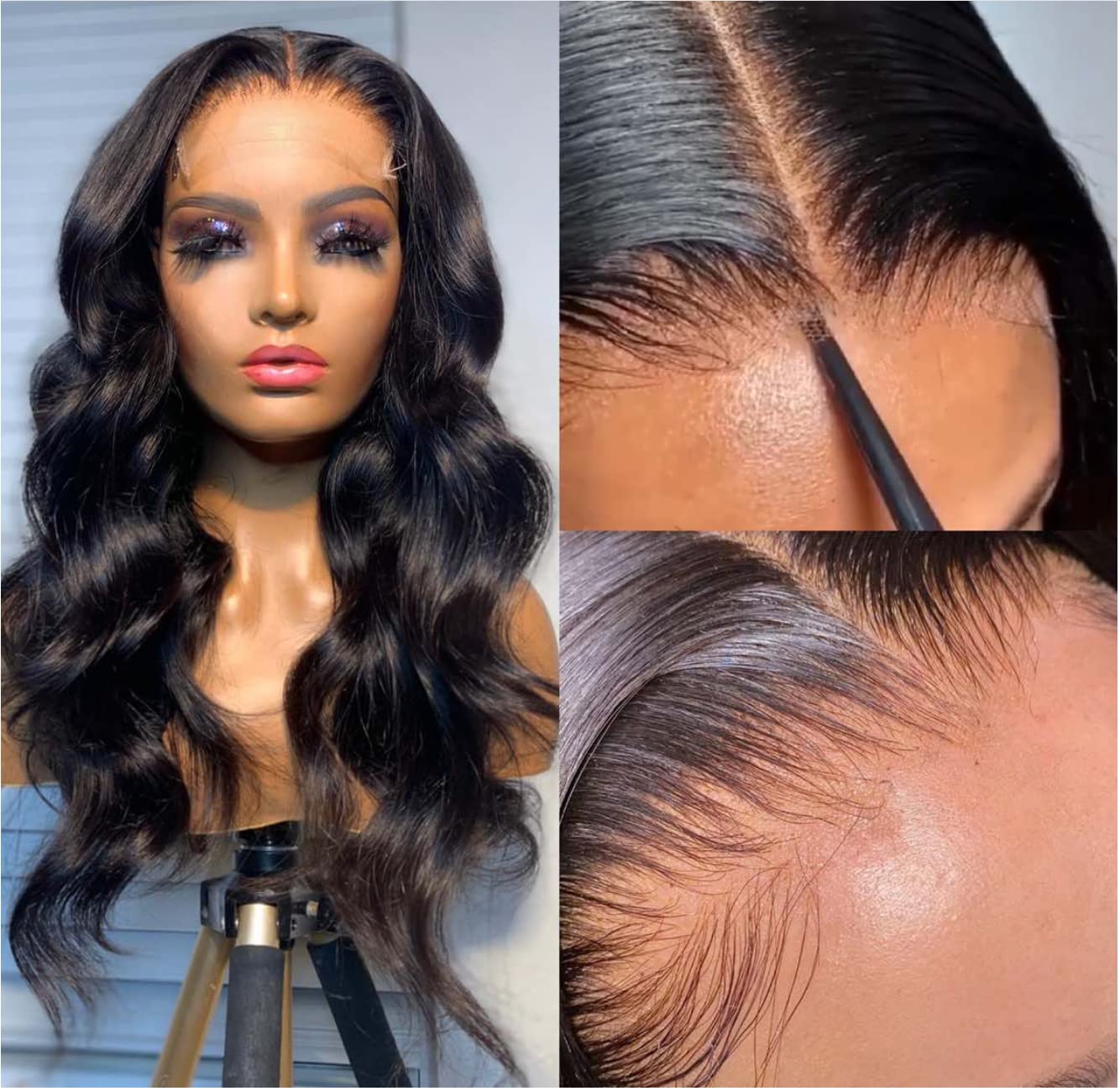 BEEOS 5x5 Skinlike Real HD Lace Closure Wig for Natural Look