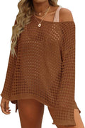 ZESICA Women's Summer Crochet Hollow Out Beach Tunic Top Review
