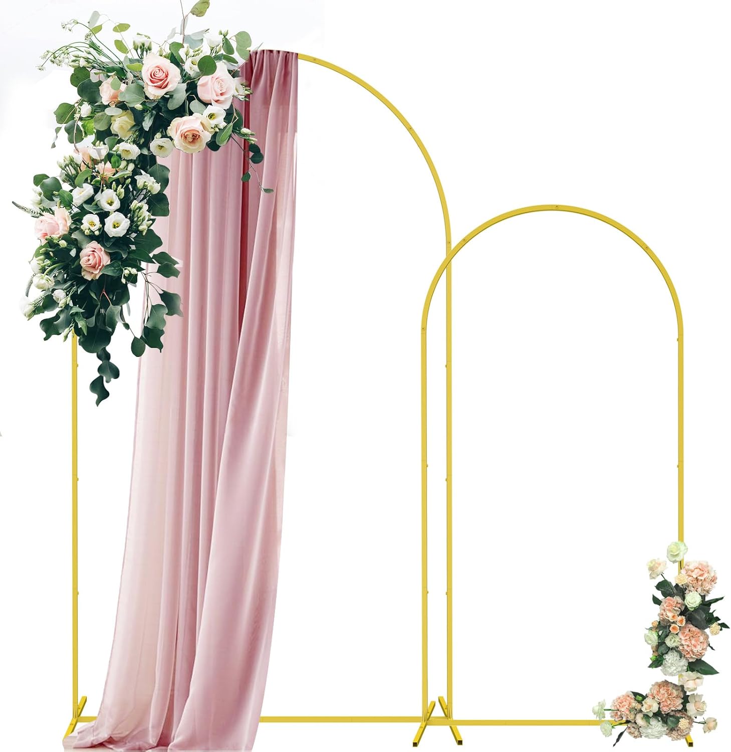Gold Metal Wedding Arch Backdrop Stand for Stunning Events
