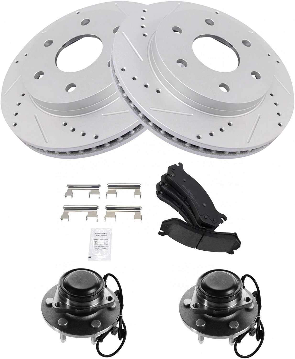 Premium Ceramic Brake Pad & Rotor Kit for Cadillac & GMC Vehicles
