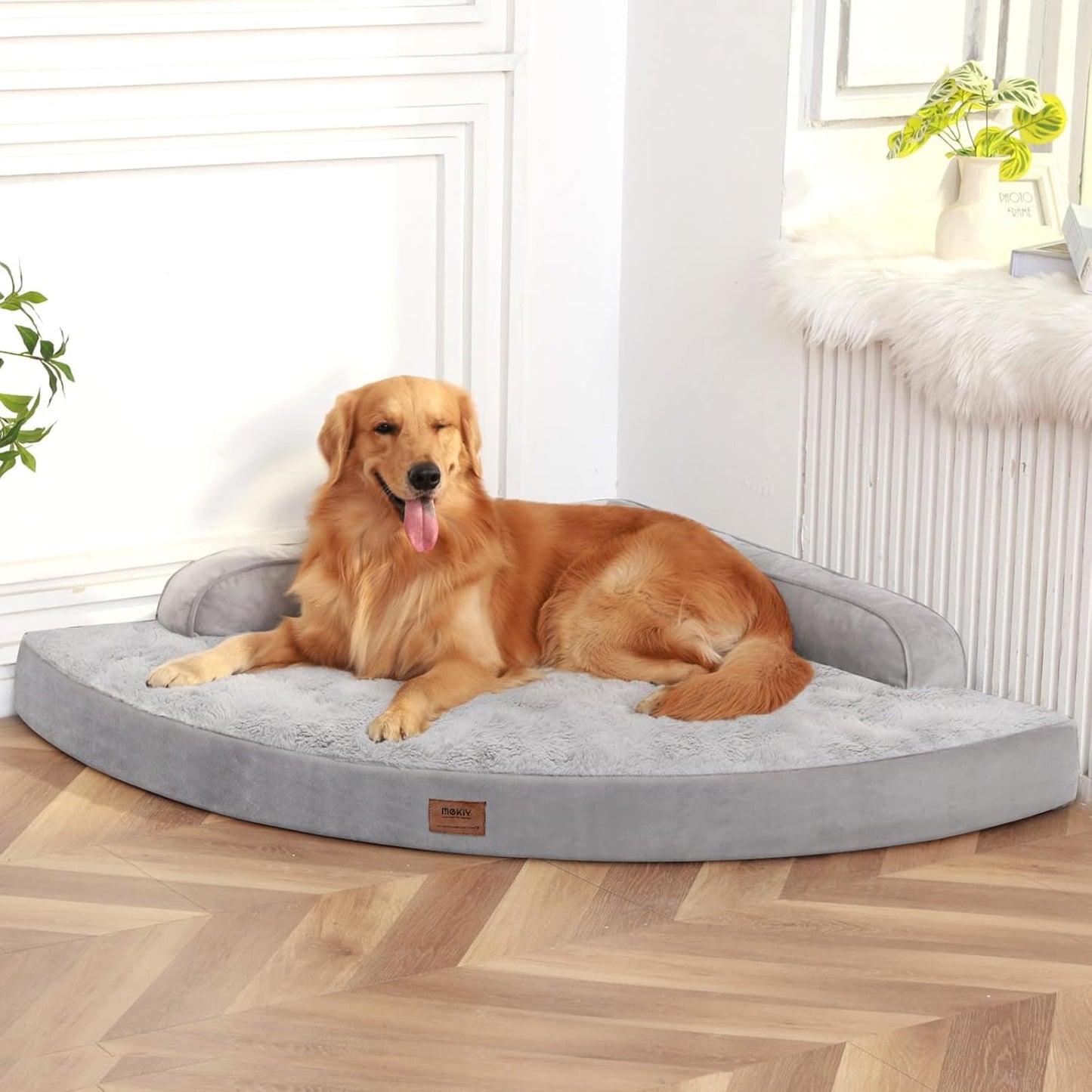 Large Dog Bed - XL Orthopedic Egg-Crate Memory Foam Comfort