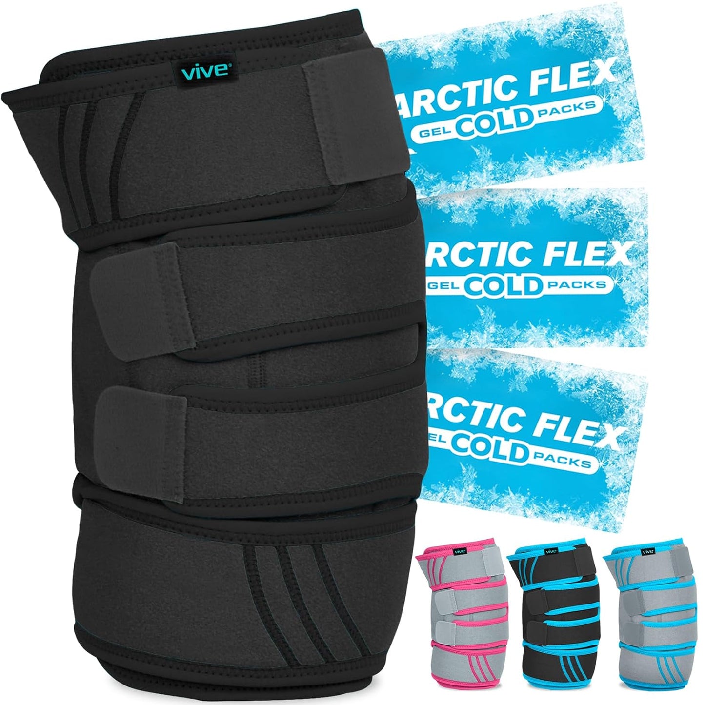 Vive Knee Ice Pack Wrap for Cold and Hot Therapy Relief