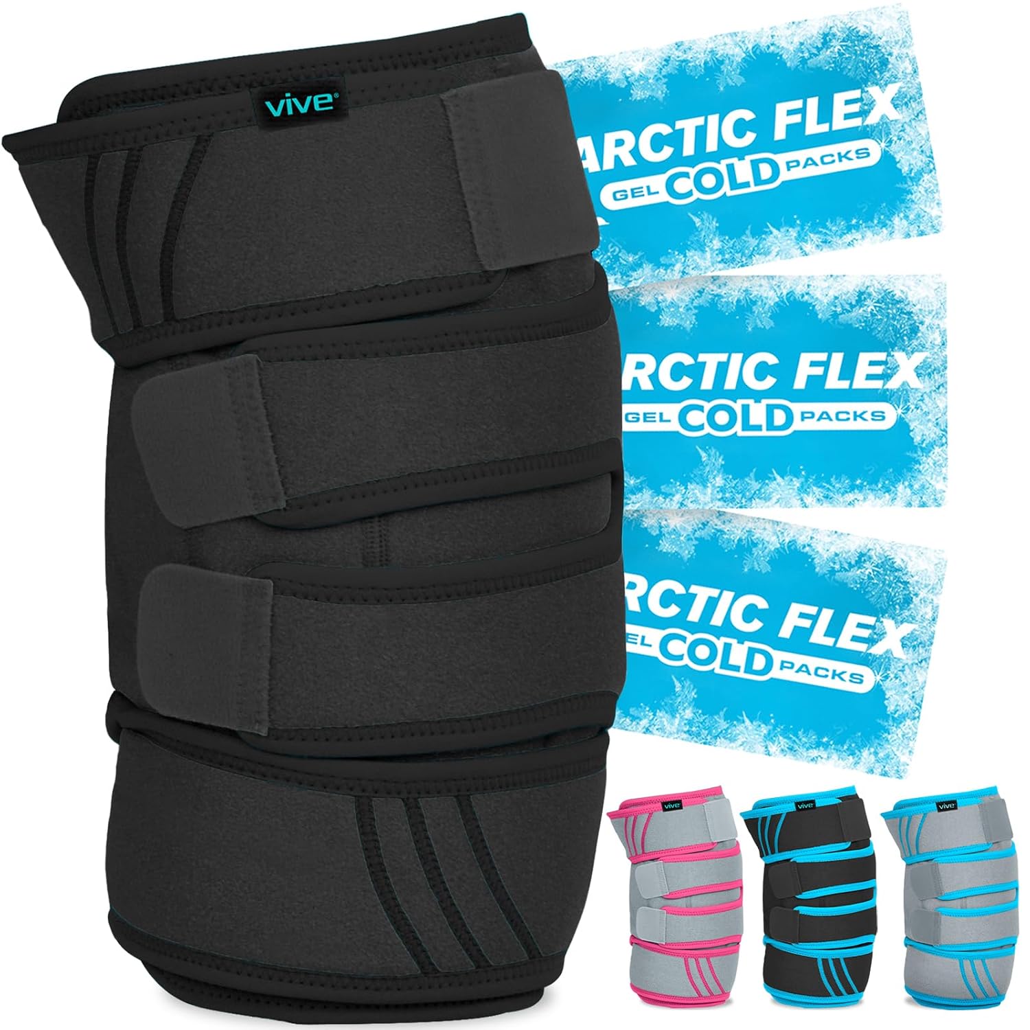Vive Knee Ice Pack Wrap for Cold and Hot Therapy Relief