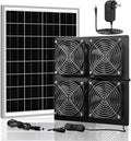 Solar Exhaust Fan 25W Powerful Solar Fan for Chicken Coop - Energy