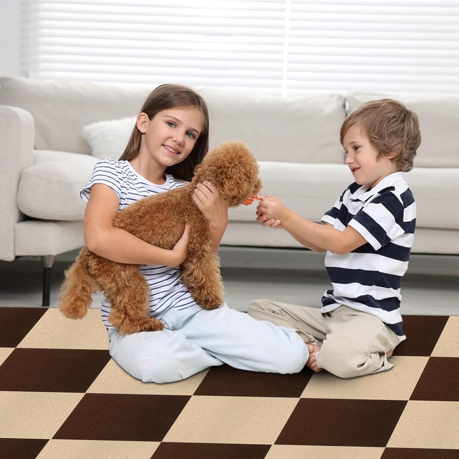 Self Adhesive Carpet Floor Tiles for Easy DIY Installation