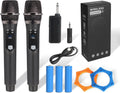 Wireless Microphone Set for Singing and Events - Dual Cordless Mics