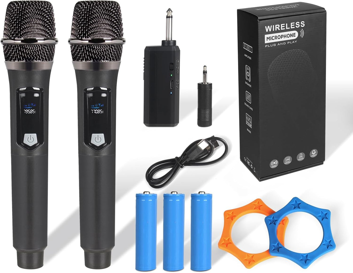 Wireless Microphone Set for Singing and Events with 200ft Range