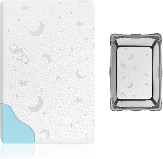 Pack and Play Mattress for Baby with Dual Sided Comfort
