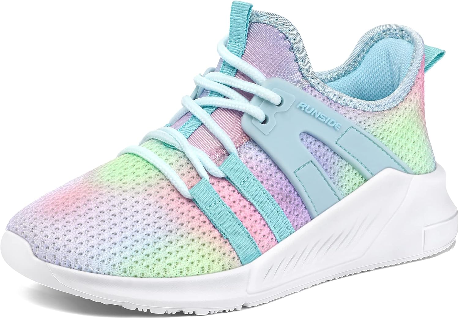 RUNSIDE Girls Tennis Shoes Lightweight Sports Sneakers for Kids