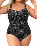 Plus Size One Piece Swimsuit - Tummy Control Full Coverage comfort