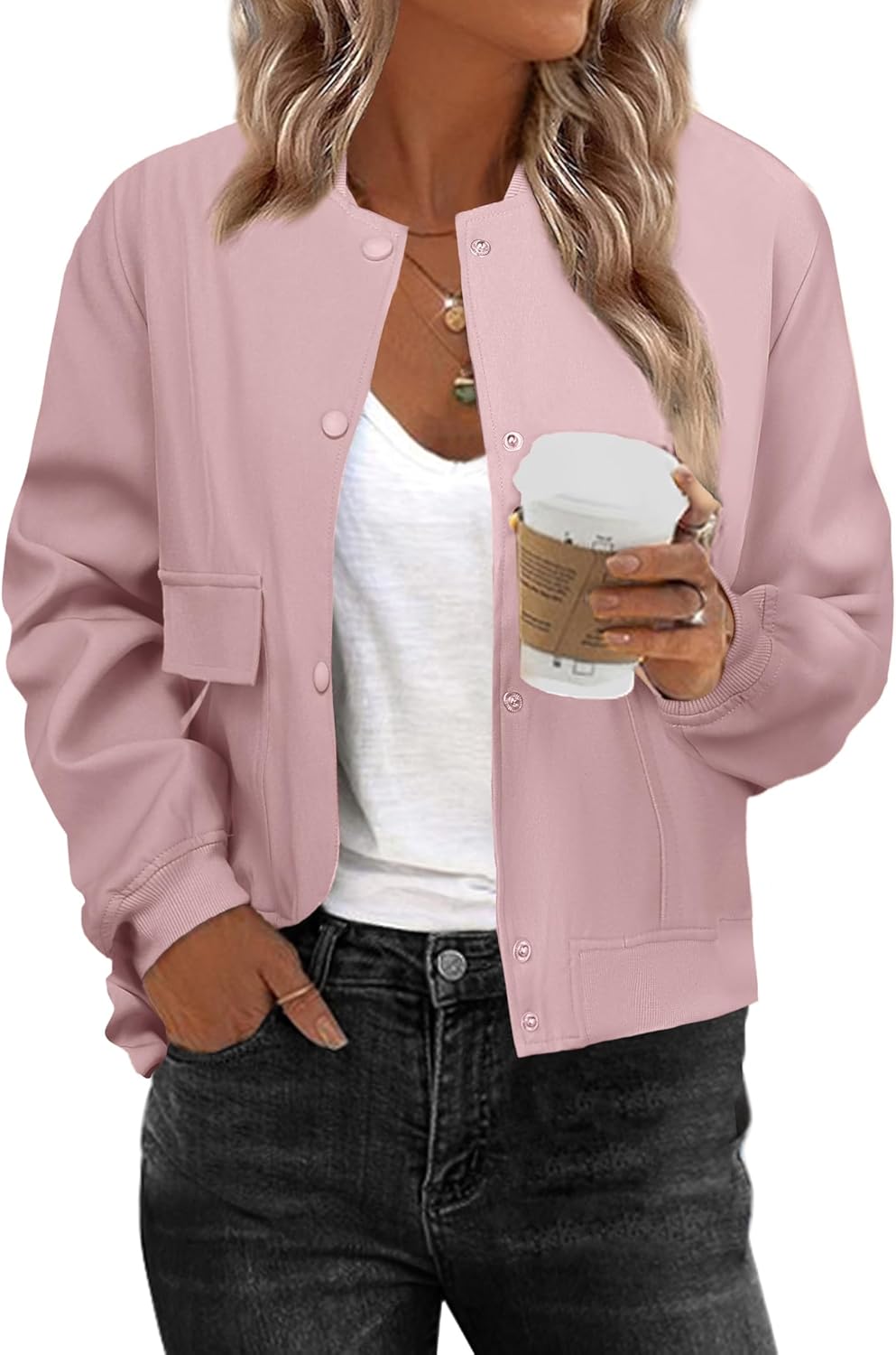 Stylish Zeagoo Women Bomber Jacket for Casual Outfits and More