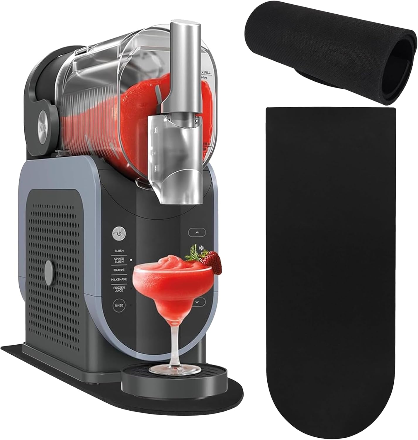 Quickly Slide Ninja Slushi Machine on Table - Black