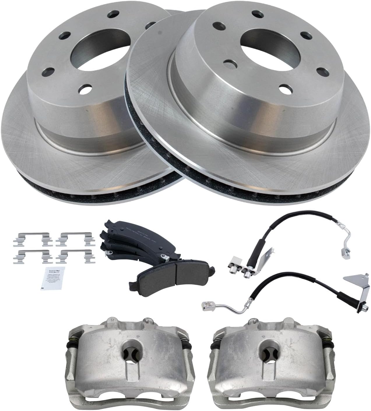 TRQ Rear Brake Pad & Rotor Kit for Chevrolet Express 1500