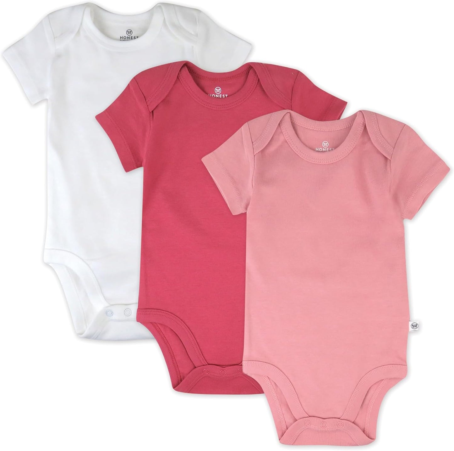 Organic Cotton Short Sleeve Bodysuits - Gentle on Baby's Skin
