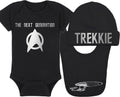 The Next Generation Trekkie Baby Onesie Hat Blanket Bib Package - Gift