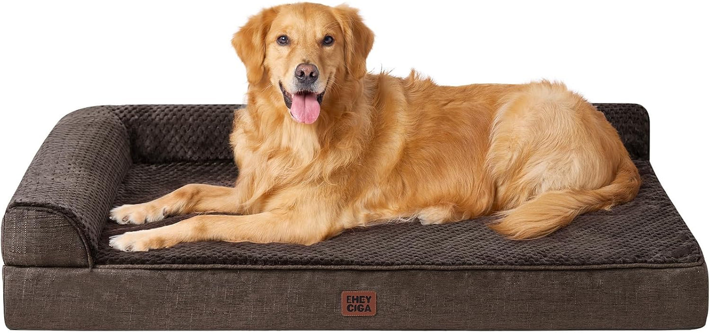 EHEYCIGA Extra Large Orthopedic Dog Bed for Comfort and Support