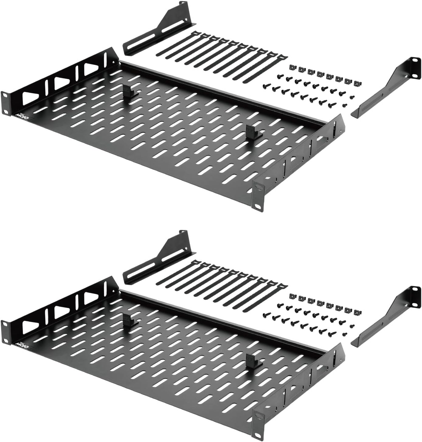 Tecmojo 1U Rack Shelf for 19 in Equipment with 110lbs Capacity