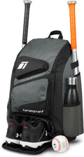 Baseball Bag Backpack for Baseball Softball Tball - Roomy Gear Carrier
