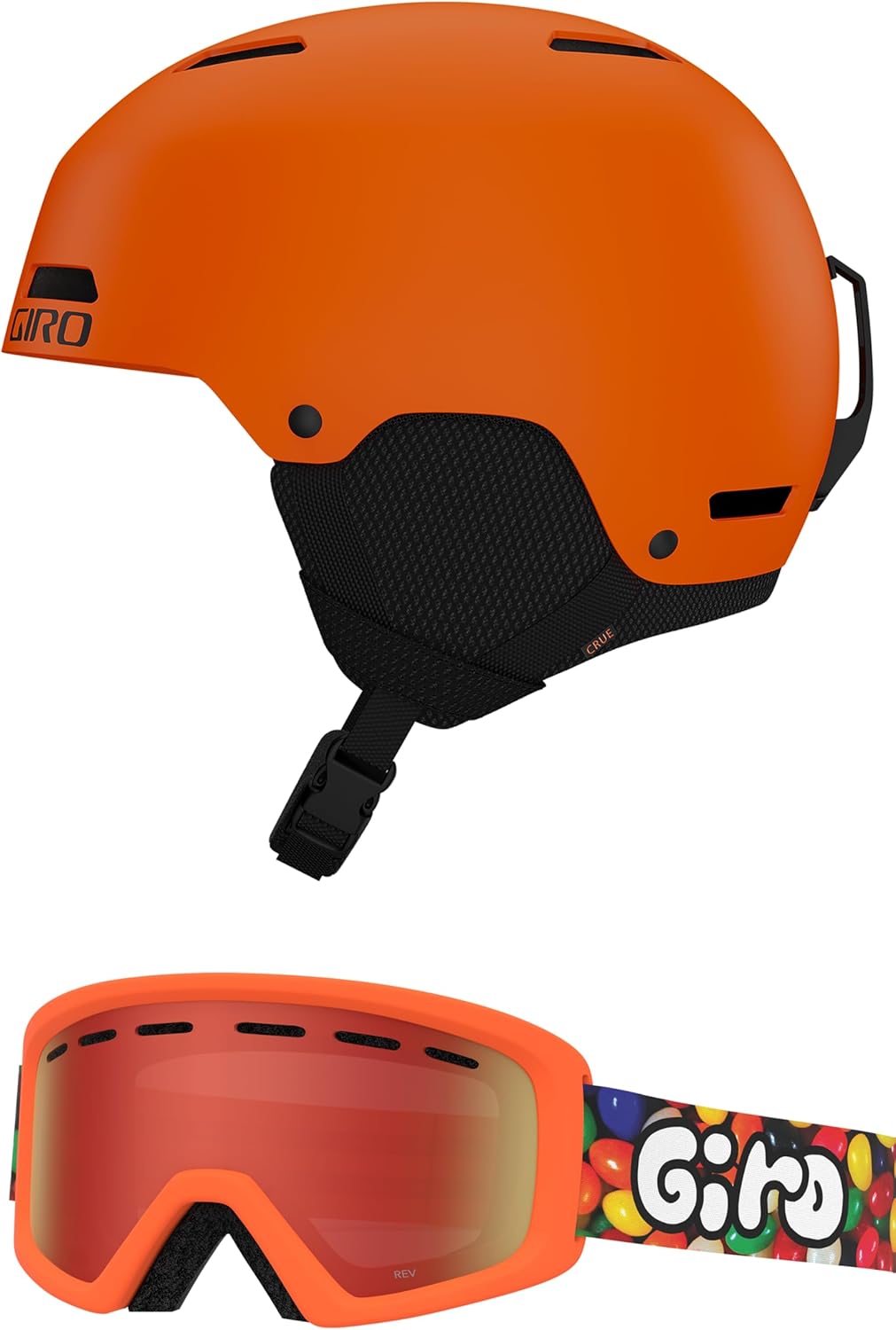 Giro Crue Combo Pack: Stylish Snow Helmet & Goggles