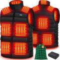 Heated Vest For Men, 10 Heating Zones - Rechargeable Warm Vest
