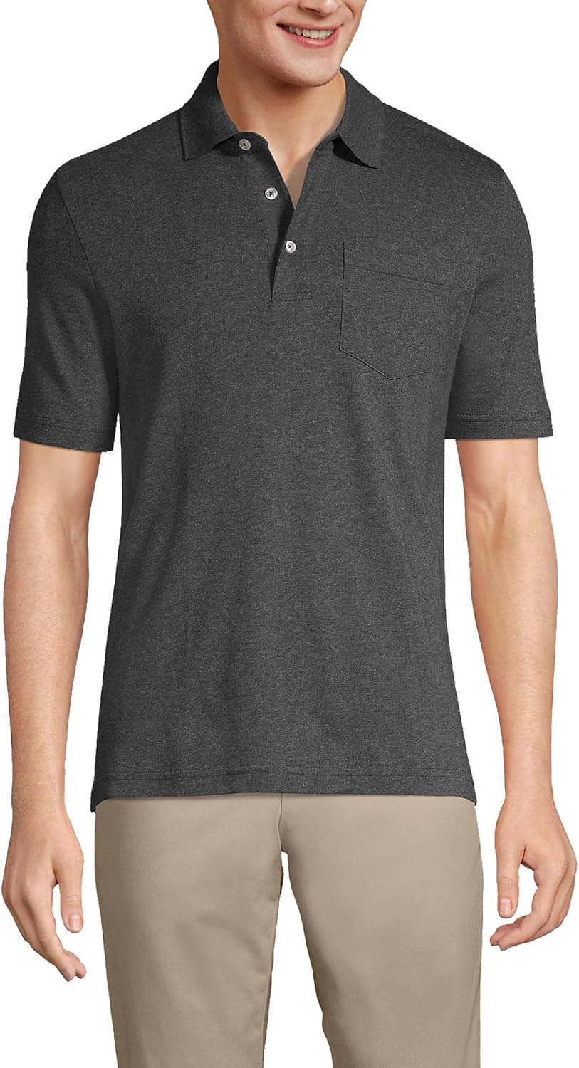 Men's Short Sleeve Supima Cotton Polo Shirt with Pocket
