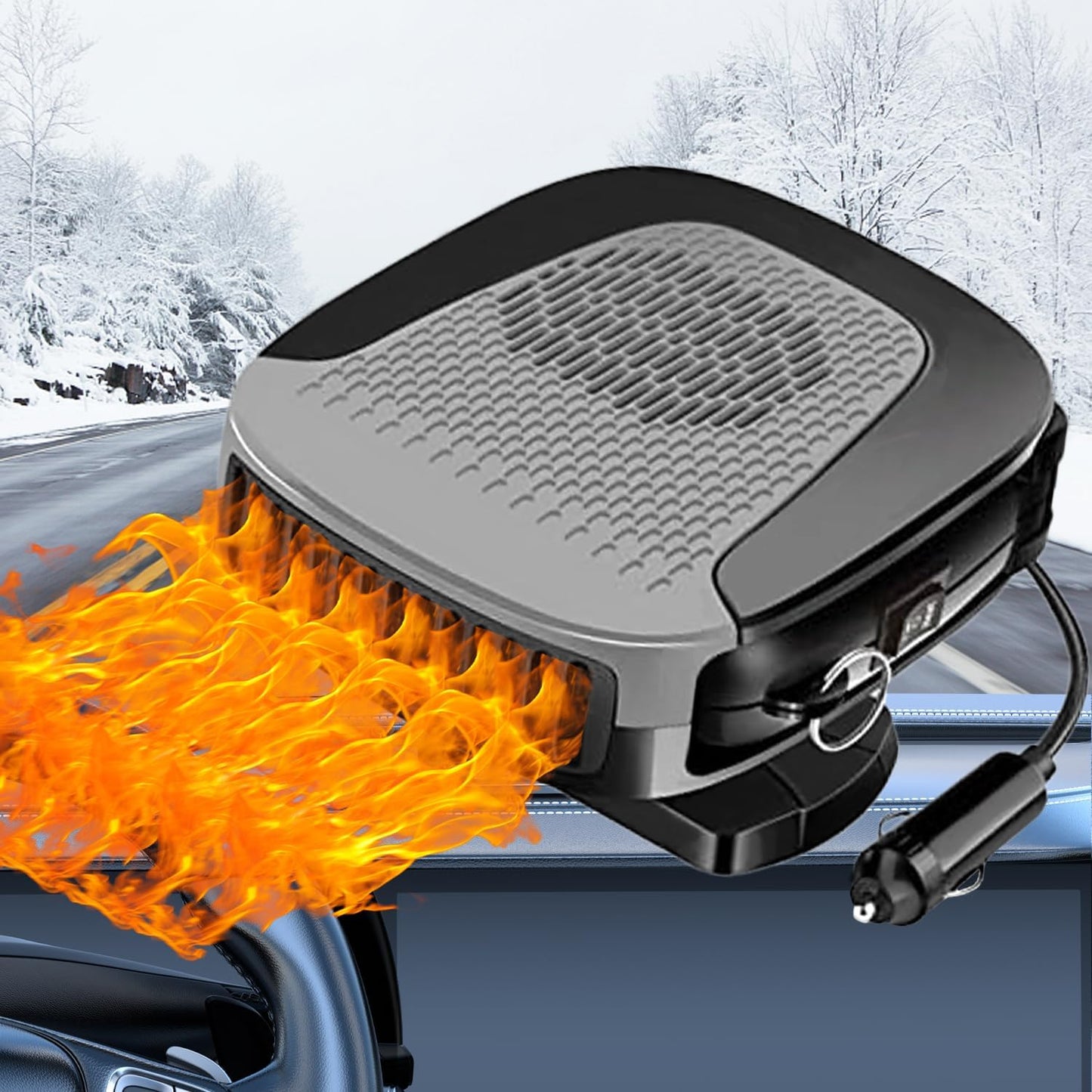 Fast Defrost & Heat 12V Car Heater by Xximuim
