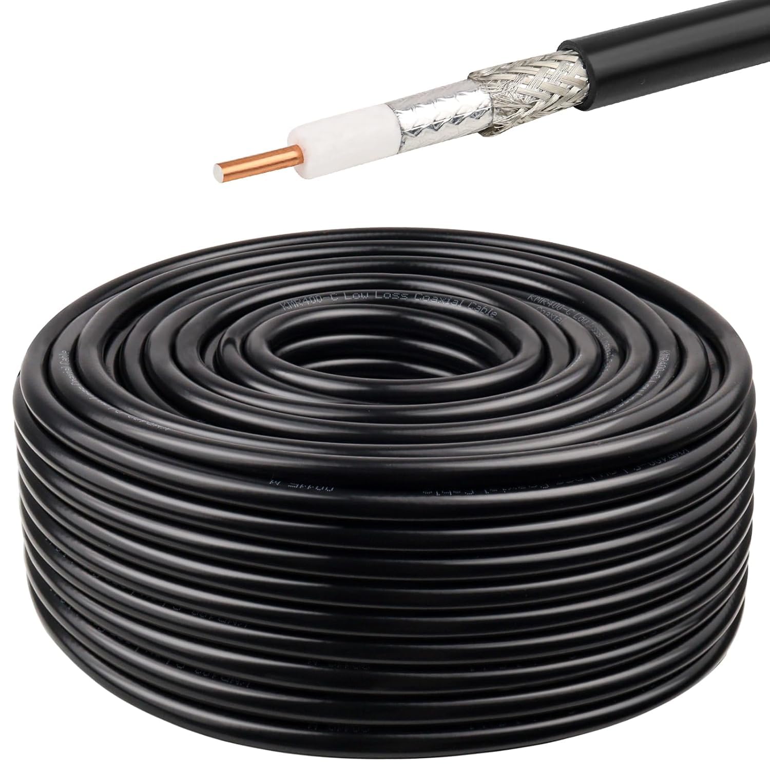 KMR400 Coaxial Cable 50ft for Low Loss Signal Transfer