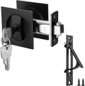 Malimali Pocket Door Lock with Key and Edge Pull Set - Matte Black