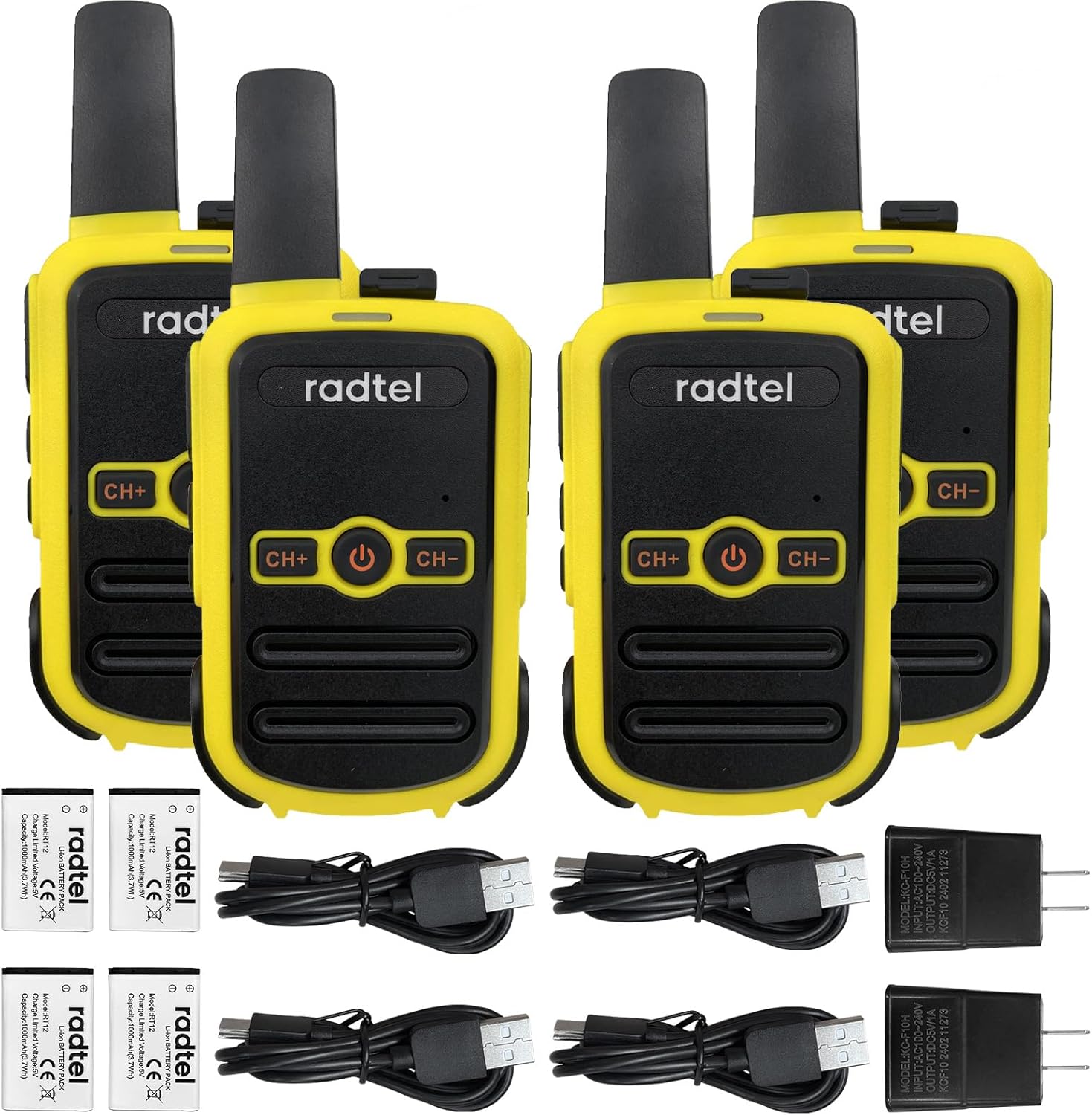 Radtel RT12 Rechargeable Walkie Talkies for Long Range Use