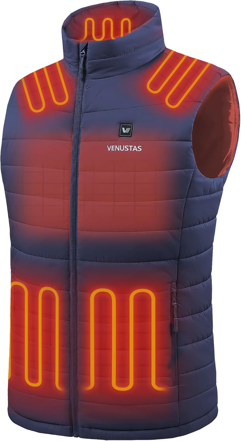 Venustas Men's Heated Vest: Ultimate Warmth for Winter Adventures