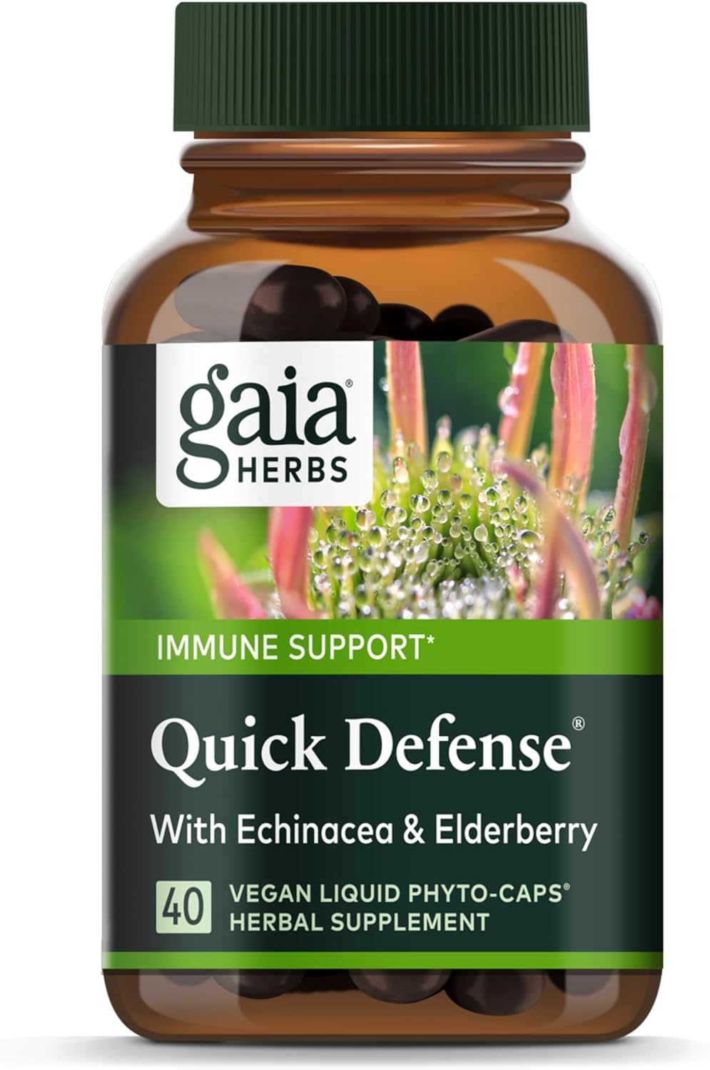 Gaia Herbs Quick Defense Immune Support Supplement for Health