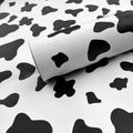 17.3x480 Black and White Cow Print Peel and Stick Wallpaper - Cute
